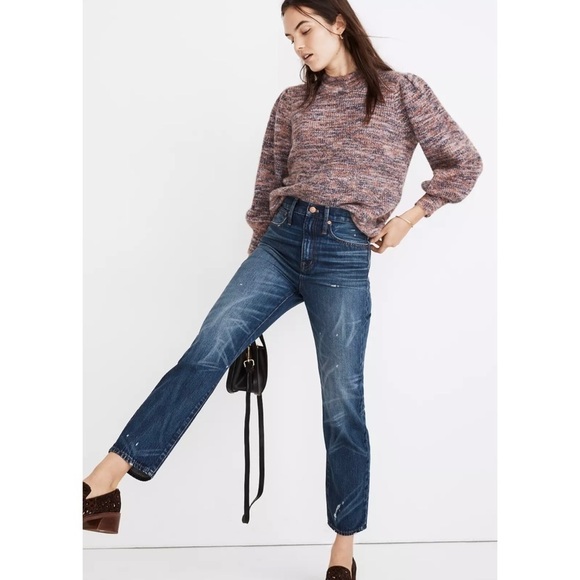 Madewell Classic Straight Jeans in Croston Wash - Picture 1 of 11